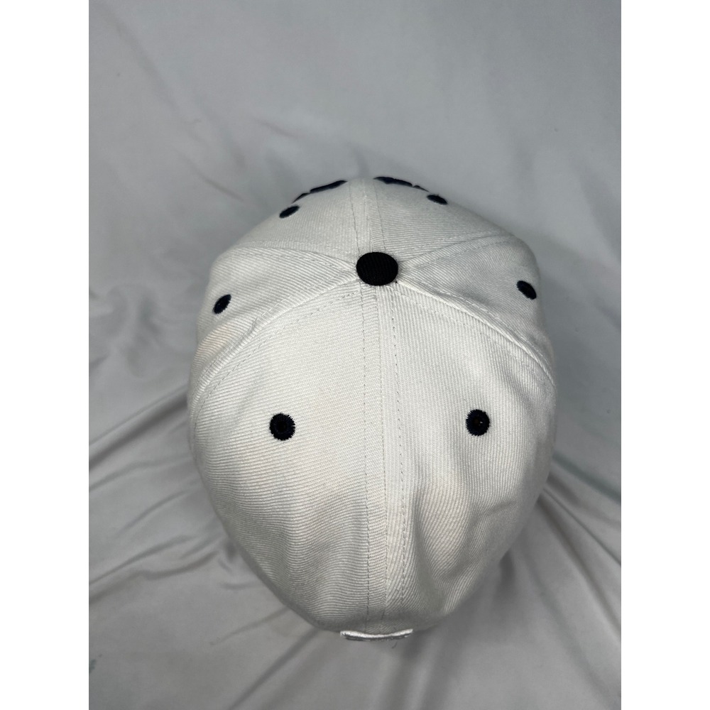 New Era 59FIFTY New York Yankees Fitted Hat White Navy Blue Size 7 1/2 MLB Cap - Picture 4 of 12